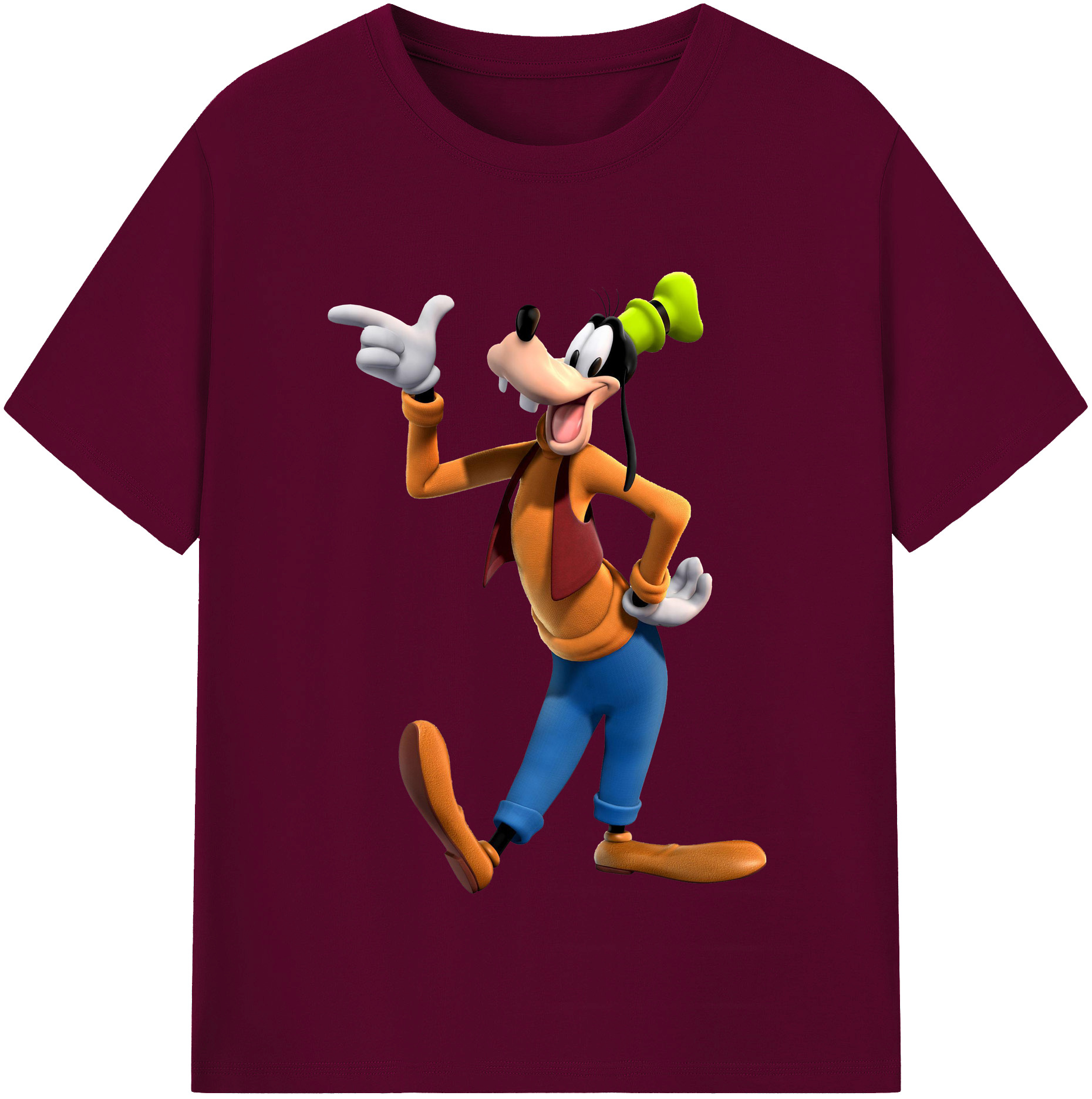 （画像用） ミッキーマウス Mickey Mouse レディースカジュアルプリントTシャツ（綿100％）